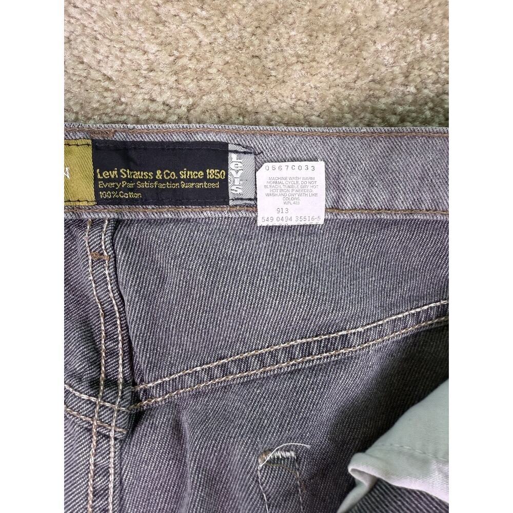 VTG 90s Levi’s SilverTab Baggy Fit Jeans Men’s 38x30 Gray USA Made 1994 E347 - Picture 5 of 14